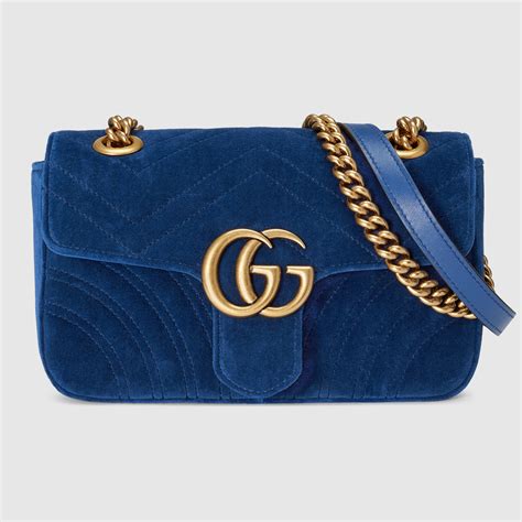 gucci blue bag velvet ioffer|gucci handbags.